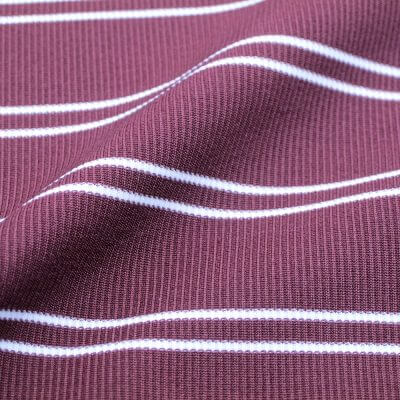 Polyester Nylon Spandex Yarn Dyed RIB Fabric