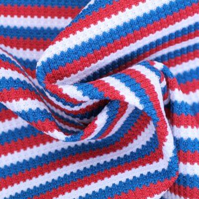 80%Nylon 20%Spandex Yarn Dyed Stripe Waffle Fabric