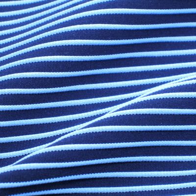 Nylon Spandex Yarn Dyed 3D Stripe Ottoman Fabric