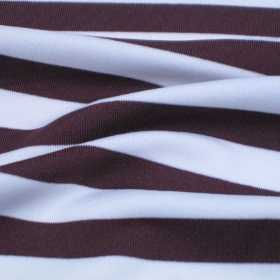11736 (2) Yarn Dyed Stripe Polyeser Nylon Jersey Wicking