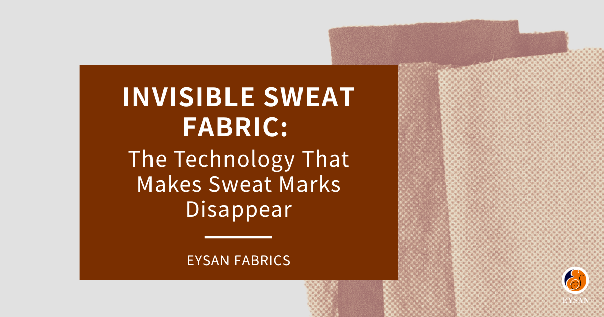 Non-sweat mark textile for sportswear and commuter apparel