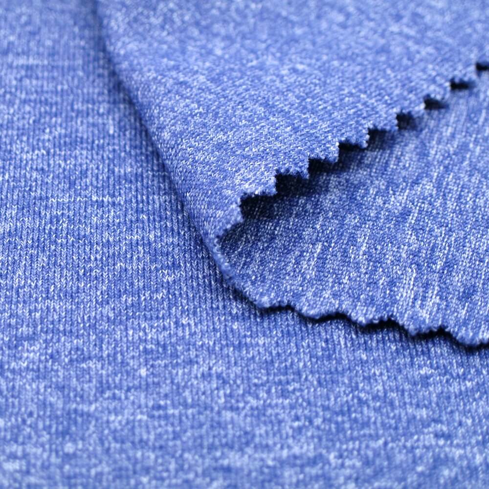 Nylon Polyester Blend Marl Fabric for Sportswear