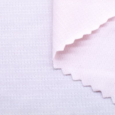 Nylon Spandex Stripe Jacquard Mesh Wicking Fabric