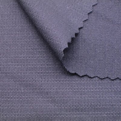 Polyester Elastane Jacquard Stripe Mesh Fabric