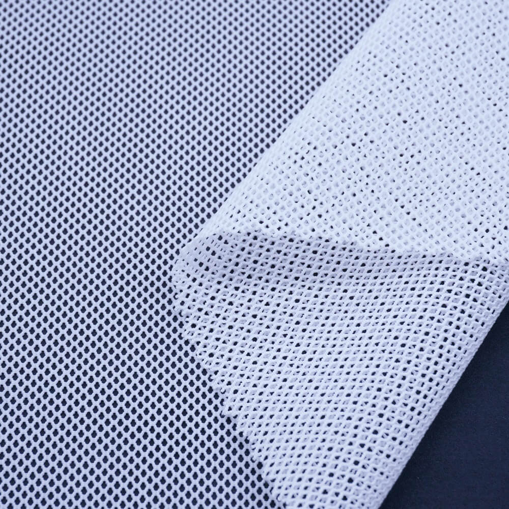 Polyester Spandex 1mm Hole Stretch Mesh Fabric