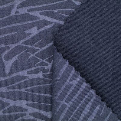 41123 (2) heat print polyester spandex jersey fabric