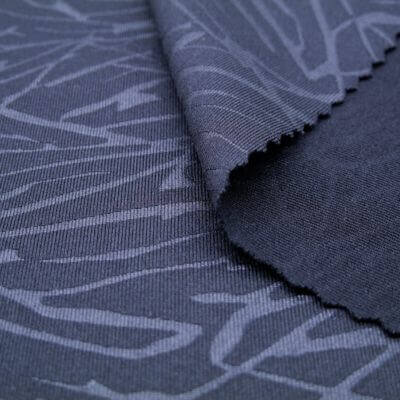 41123 (6) heat print polyester spandex jersey fabric