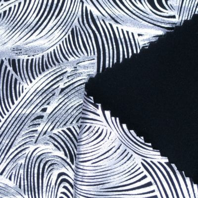 Polyester Spandex Tricot Brushed Foil Print Fabric - EYSAN FABRICS