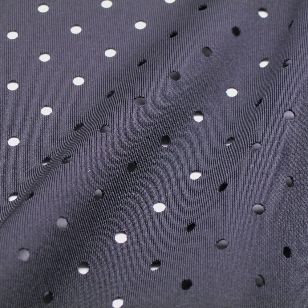 82%Polyester 18%Spandex Punch Hole Knit Fabric
