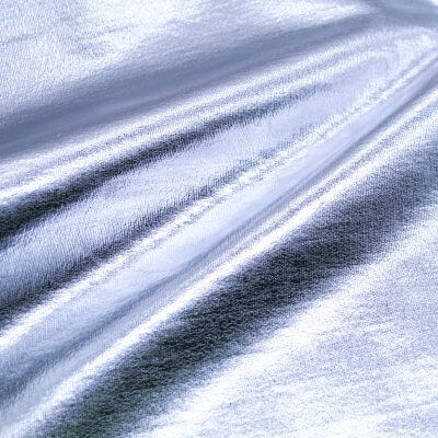Silver Foil All-Over-Print Polyester Spandex Fabric
