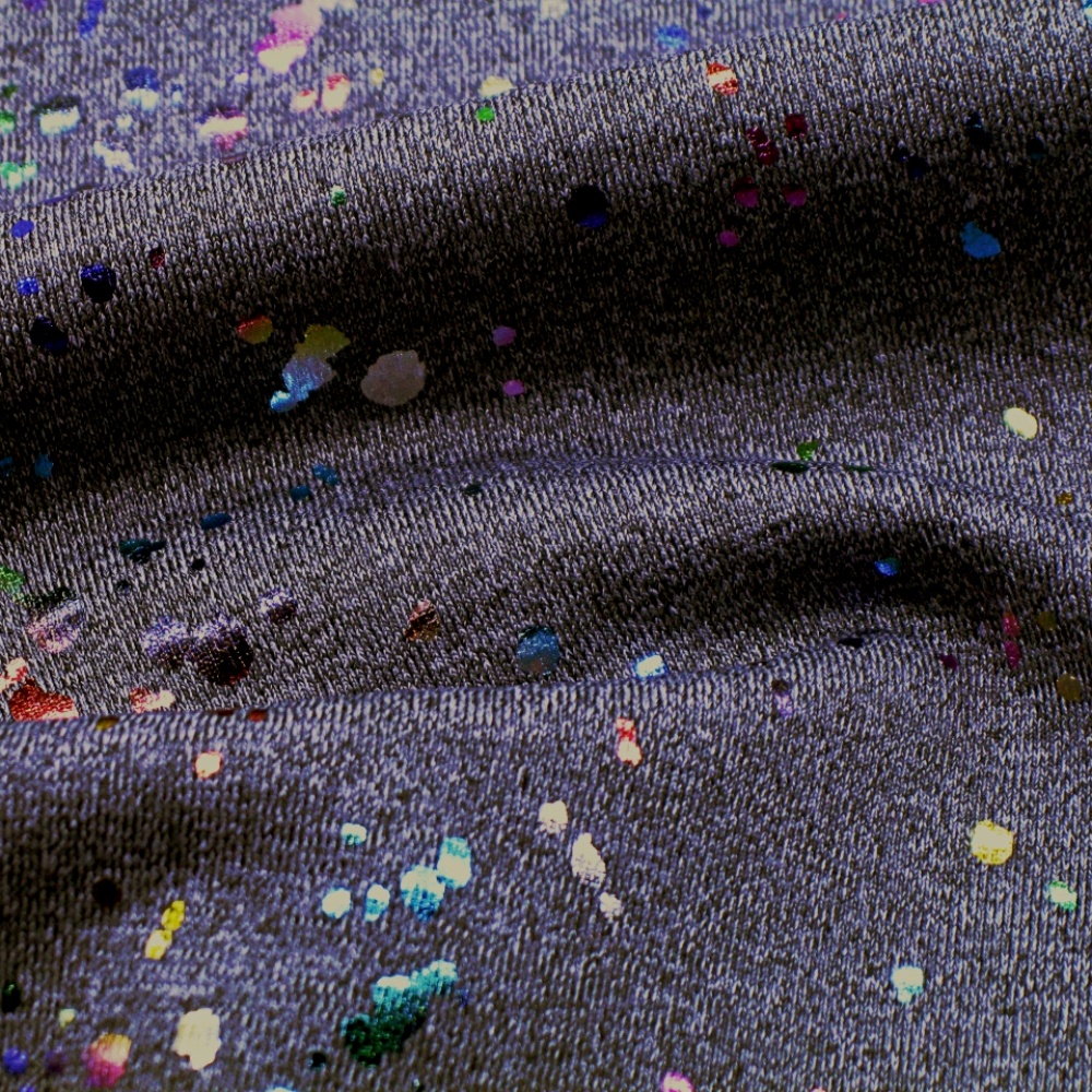 Foil Print Activewear Fabric
