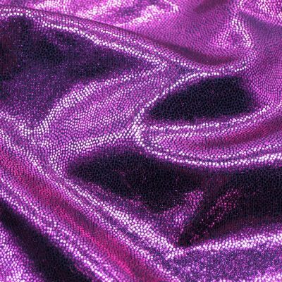 Polyester Spandex Fabric with Shiny Foil Print