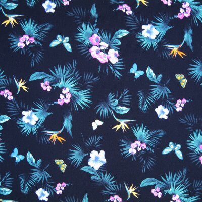 Nylon Lycra Digital Printed Single Jersey Fabric