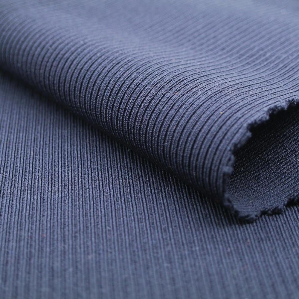 Soft Stretch Nylon Spandex 2x2 Rib Knit Fabric