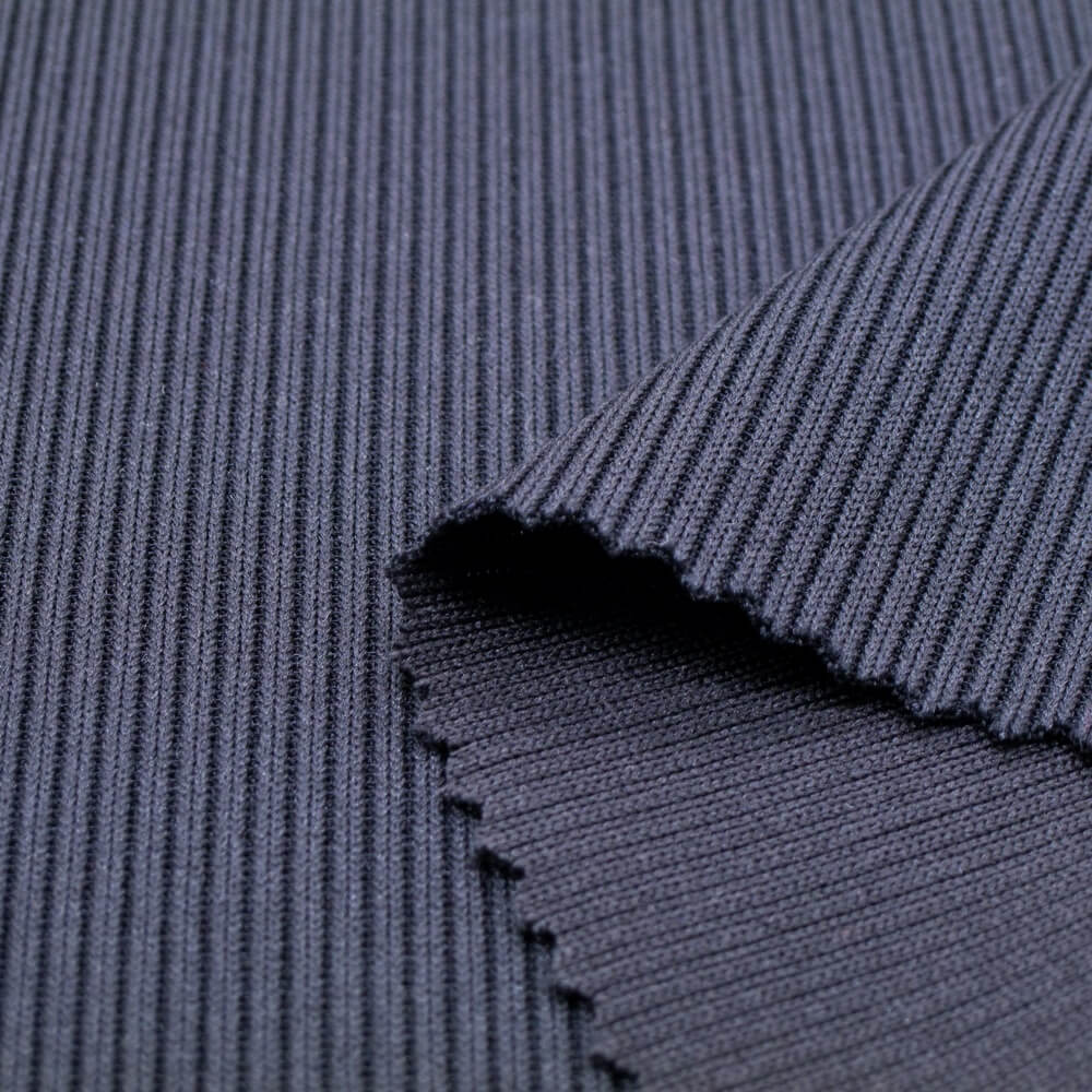 Fabric by The Yard 1 * 1 Heavy Rib 4 Ways High Stretch Knit Fabric Cotton  Spandex Ribbing Fabric Good for Cuff Neck Hoody Bottom Legging Waist Band 1