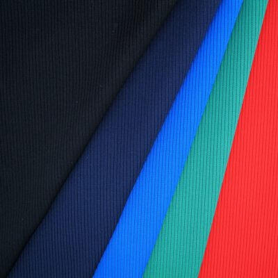62341 (1) Heavy Weight Polyester Spandex 2x2 RIB Fabric