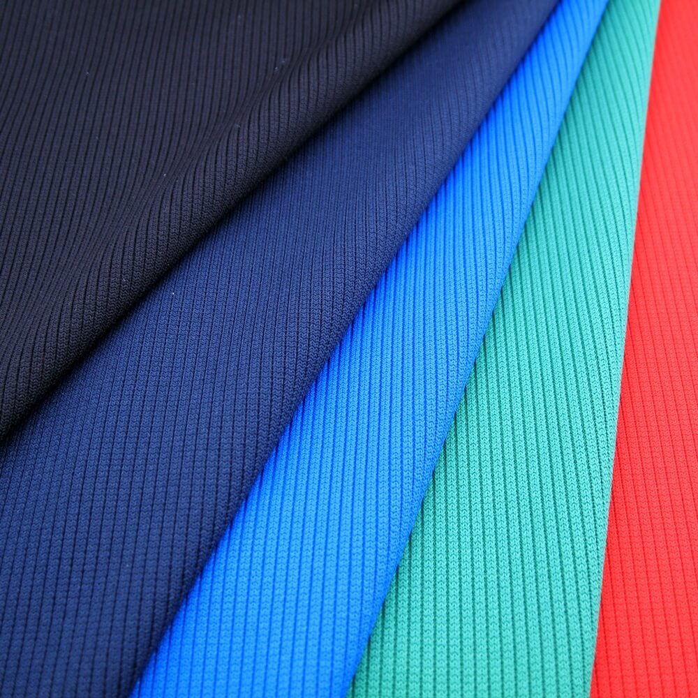 Heavy Weight Polyester Spandex 2x2 RIB Fabric