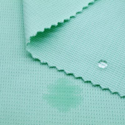 Polyester Wicking Sweat Stain Resistant Fabric