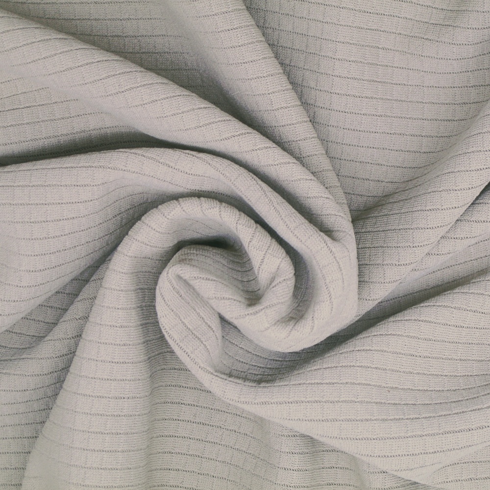 Invisible Sweat Poly Check Knit Fabric