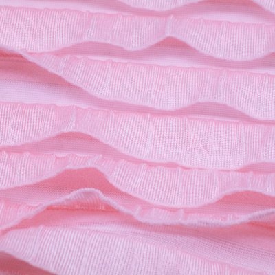 Polyester Spandex Layers Jacquard Ruffle Fabrics