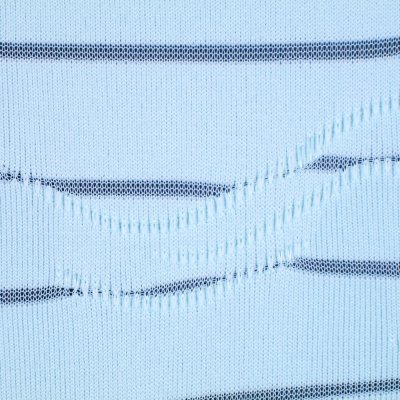 Semi Transparent Stripe Stretch Jacquard Fabric