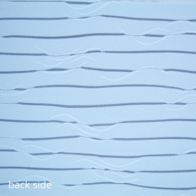 Semi Transparent Stripe Stretch Jacquard Fabric
