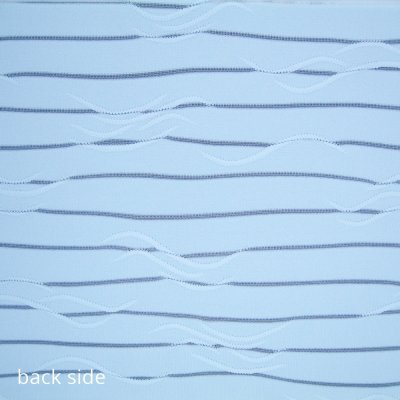 Semi Transparent Stripe Stretch Jacquard Fabric