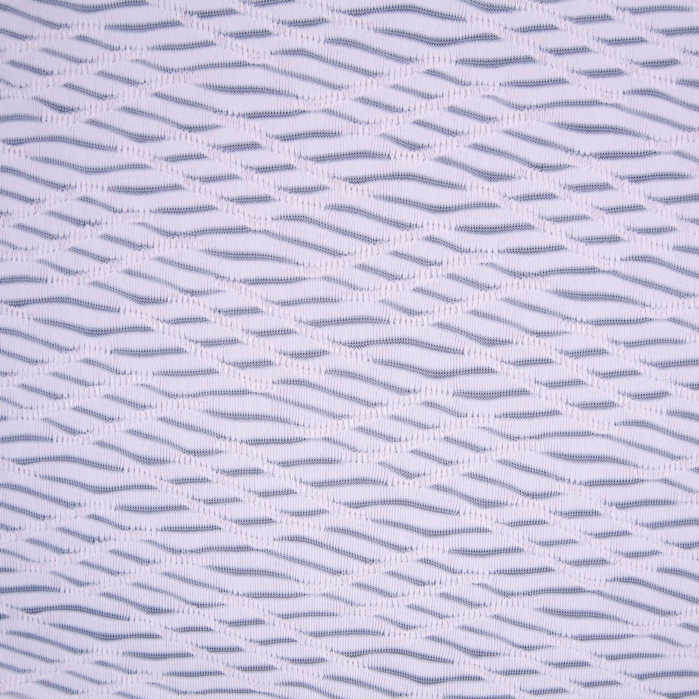 Small Wavy Jacquard Polyester Elastane Fabric