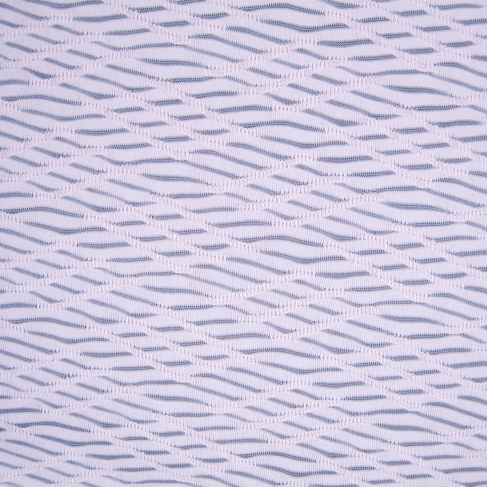 Small Wavy Jacquard Polyester Elastane Fabric