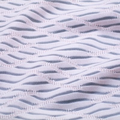 Small Wavy Jacquard Polyester Elastane Fabric
