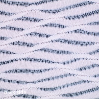 Small Wavy Jacquard Polyester Elastane Fabric