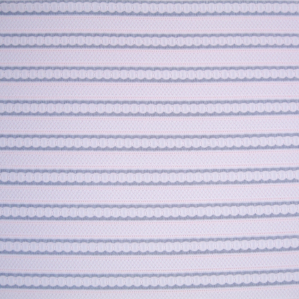 Polyester Spandex Striped Jacquard Knit Fabric