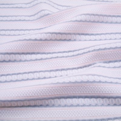 Polyester Spandex Striped Jacquard Knit Fabric