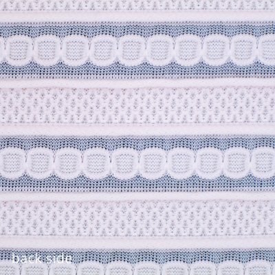 Polyester Spandex Striped Jacquard Knit Fabric