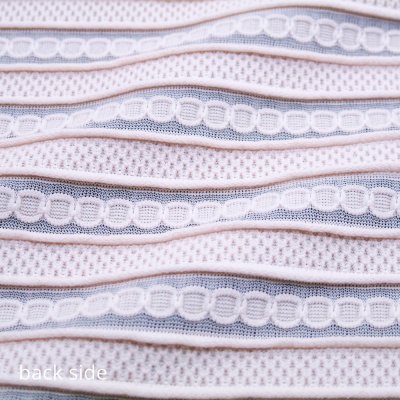 Polyester Spandex Striped Jacquard Knit Fabric