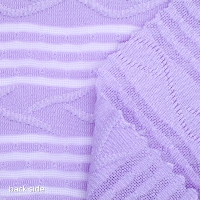 Semi Transparent Polyester Spandex Jacquard Fabric