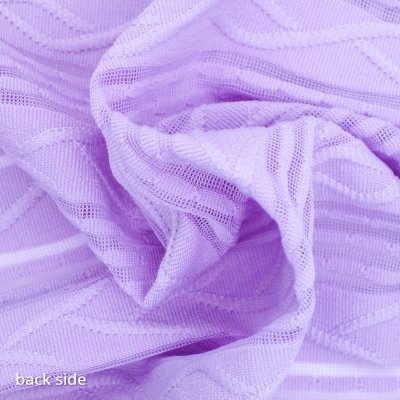 Semi Transparent Polyester Spandex Jacquard Fabric