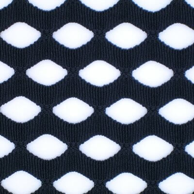 Polyester Big Diamond Jacquard Mesh Fabric