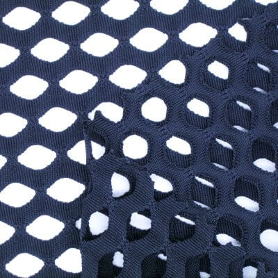 Polyester Big Diamond Jacquard Mesh Fabric