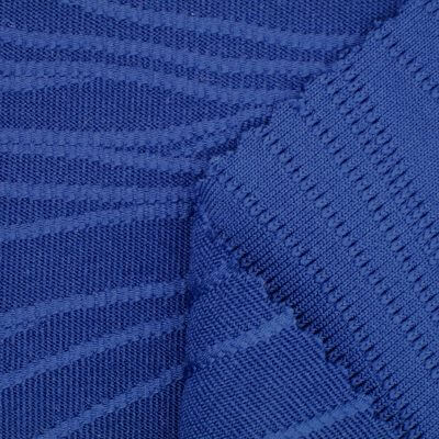 Polyester Spandex Wavy Jacquard Knit Fabric