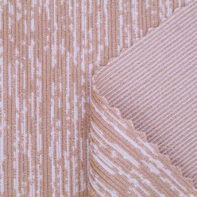 Polyester Spandex Tree-Bark Like Jacquard Fabric