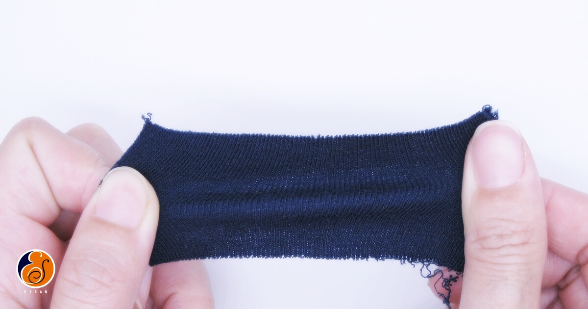 knit fabric stretched